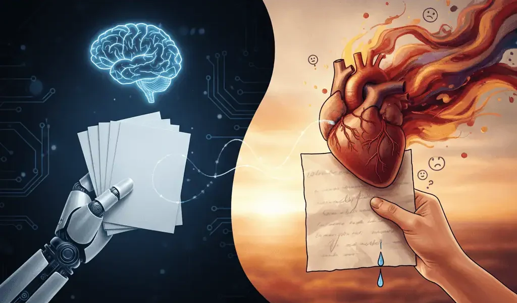 AI อาจเขียนได้ดี ตามข้อมูล แต่มีแค่มนุษย์เท่านั้นที่เข้าถึงอารมณ์